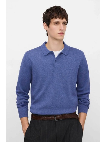 adolfo domínguez ανδρική μπλούζα πόλο regular fit 