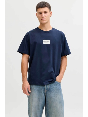 jack & jones ανδρικό t-shirt με logo frame relaxed fit 