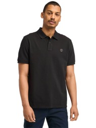 timberland ανδρική μπλούζα πόλο πικέ με κεντημένο logo tree regular fit `millers river` - tb0a6vdp00