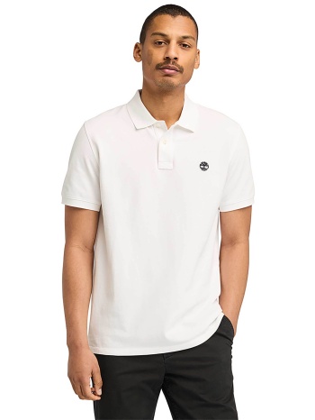 timberland ανδρική μπλούζα πόλο πικέ με κεντημένο logo tree