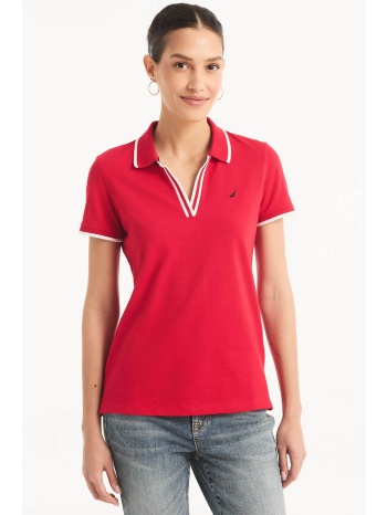 nautica γυναικεία μπλούζα πόλο πικέ με κεντημένο λογότυπο