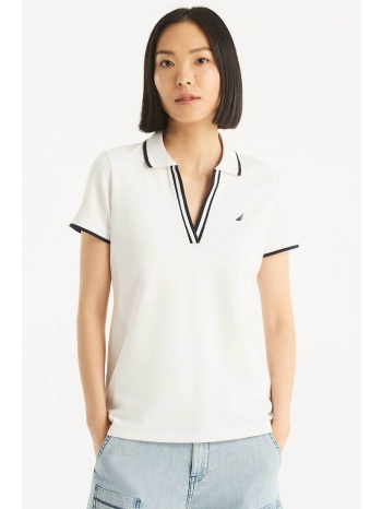 nautica γυναικεία μπλούζα πόλο πικέ με κεντημένο λογότυπο