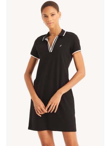 nautica γυναικείο mini φόρεμα πόλο πικέ με κεντημένο