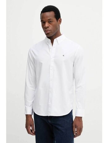 calvin klein jeans ανδρικό πουκάμισο oxford με λογότυπο στο