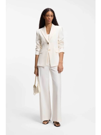 hugo boss γυναικείο παντελόνι μονόχρωμο wide fit `huzili` 