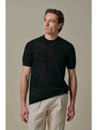 profuomo ανδρικό t-shirt structured regular fit - ppxt10011a σκούρο μπλε