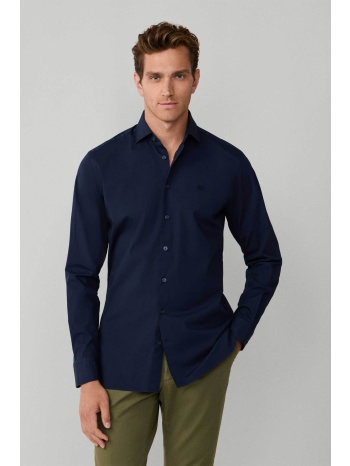 hackett ανδρικό πουκάμισο stretch poplin με κεντημένο