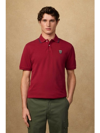 hackett ανδρική μπλούζα πόλο πικέ με logo patch classic fit