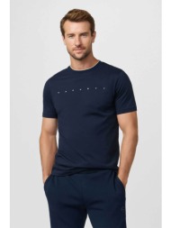hackett ανδρικό t-shirt με λογότυπο classic fit - hm5000103 μπλε σκούρο