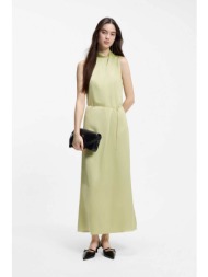 hugo boss γυναικείο maxi φόρεμα σατέν `kewina` - 50566973 πράσινο lime