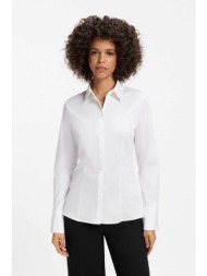 hugo boss γυναικείο πουκάμισο slim fit `the fitted` - 50554568 λευκό