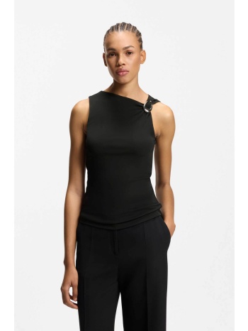 hugo boss γυναικείο τοπ με χρυσό κρίκο `dastasy` - 50555782