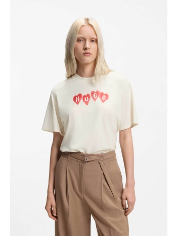 hugo boss γυναικείο t-shirt βαμβακερό με λογότυπο `vintage