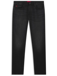 hugo boss ανδρικό τζιν παντελόνι μονόχρωμο slim fit `ηugο 708` - 50555179 ανθρακί