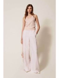 twinset γυναικείο τοπ με παγιέτα - 261tp3301 ροζ