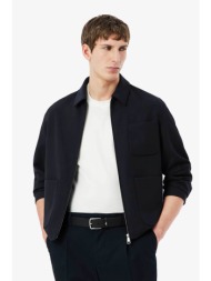 lacoste ανδρικό jacket με γιακά και περιεκτικότητα σε μαλλί - bh1248 μπλε σκούρο