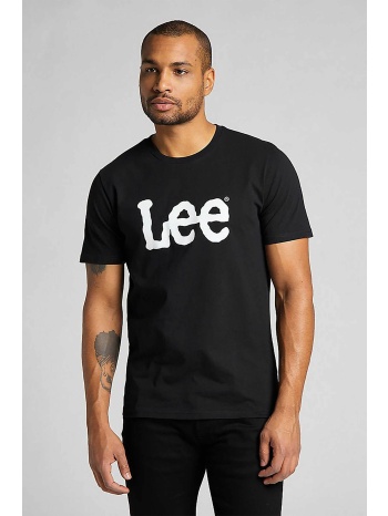 lee® ανδρικό t-shirt με logo print regular fit `wobbly` 