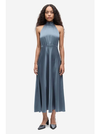 samsøe samsøe γυναικείο midi φόρεμα σατέν `rheo` 