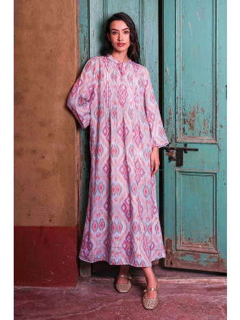 nimo with love γυναικείο midi φόρεμα με print `woodruff` 