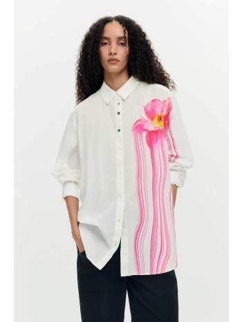 desigual γυναικείo πουκάμισο με floral print `flor gloss` 