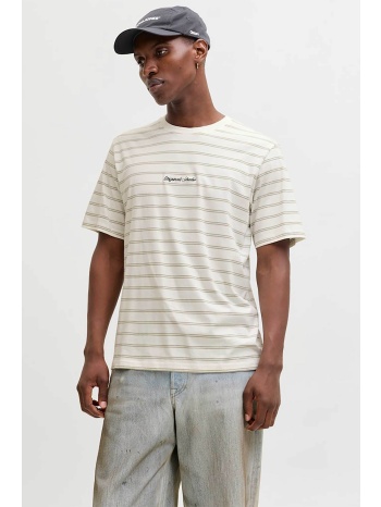 jack & jones ανδρικό t-shirt με ριγέ σχέδιο και λογότυπο