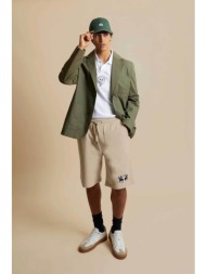 la martina ανδρική βερμούδα με ελαστική μέση και λογότυπο regular relaxed cut `remi` - mcb003-fp580 