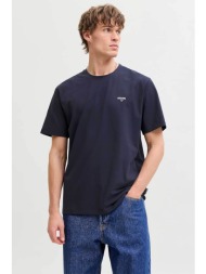 jack & jones ανδρικό t-shirt με λογότυπο regular fit - 12292383 μπλε σκούρο