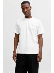 jack & jones ανδρικό t-shirt με λογότυπο regular fit - 12292383 λευκό
