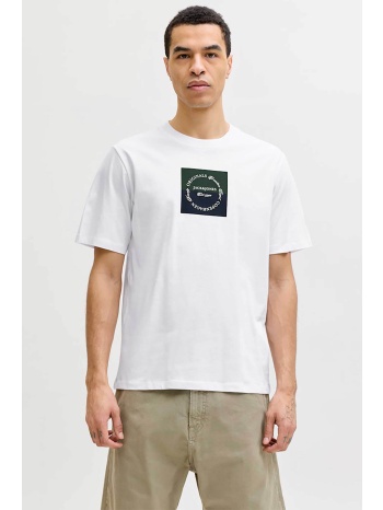 jack & jones ανδρικό t-shirt με box logo print regular fit