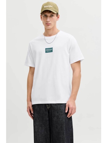 jack & jones ανδρικό t-shirt με logo frame relaxed fit 