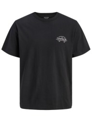 jack & jones ανδρικό t-shirt με λογότυπο regular fit - 12290859 μαύρο