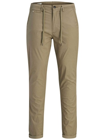 jack & jones ανδρικό παντελόνι chino με ελαστική μέση slim