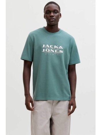 jack & jones ανδρικό t-shirt με graphic logo regular fit 