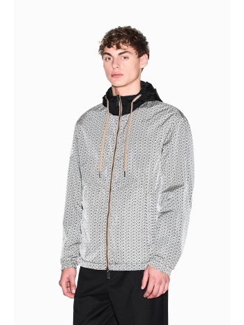 armani exchange ανδρικό jacket διπλής όψης με κουκούλα