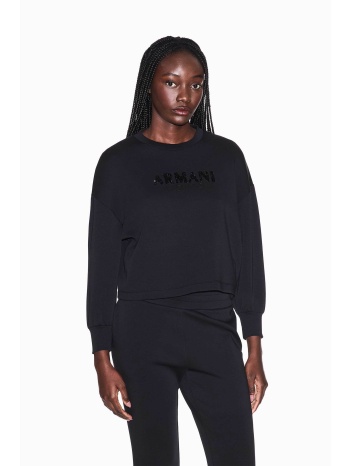 armani exchange γυναικεία μπλούζα φούτερ με λογότυπο από