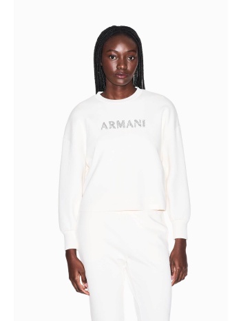 armani exchange γυναικεία μπλούζα φούτερ με λογότυπο από