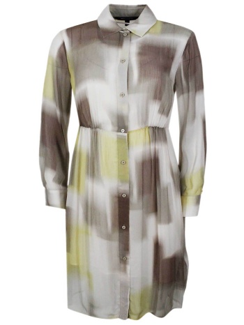 armani exchange γυναικείο midi φόρεμα σεμιζιέ με all-over