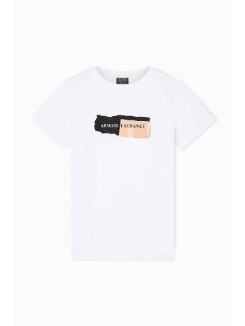 armani exchange γυναικείο t-shirt με graphic logo print