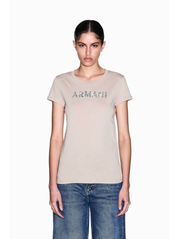 armani exchange γυναικείο t-shirt με λογότυπο από στρας