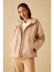 pennyblack γυναικείο jacket αδιάβροχο με κουκούλα `pbbalpino` - 2611081063200 καμηλό