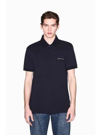 armani exchange ανδρική κοντομάνικη μπλούζα πόλο με logo