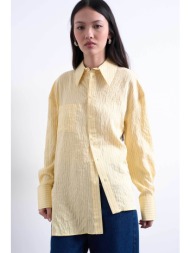 topshop γυναικείο πουκάμισο ριγέ `sia` - 31000885 κίτρινο pastel