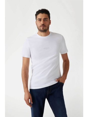 guess ανδρικό t-shirt με κεντημένο λογότυπο slim fit 