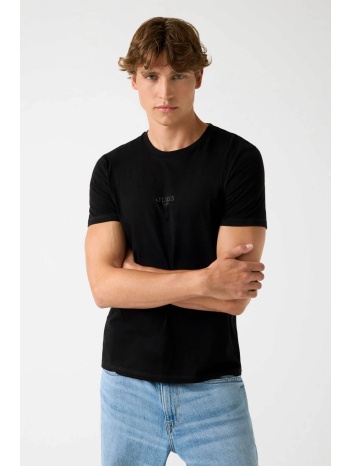 guess ανδρικό t-shirt με κεντημένο λογότυπο slim fit 