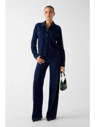 guess γυναικείο τζιν παντελόνι πεντάτσεπο wide leg - w6ra3od6980 denim blue σκούρο