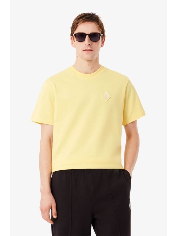 lacoste ανδρικό t-shirt με κεντημένο retro logo classic fit