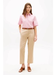 tommy hilfiger γυναικείο παντελόνι chino slim straight fit - ww0ww49647 μπεζ