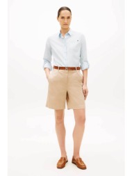 tommy hilfiger γυναικεία βερμούδα chino regular fit - ww0ww49648 μπεζ