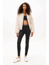 tommy jeans γυναικείο κολάν με logo tape στη μέση slim fit - dw0dw22554 μαύρο