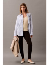 calvin klein γυναικείο ελαστικό παντελόνι skinny fit - lv044b691g μαύρο